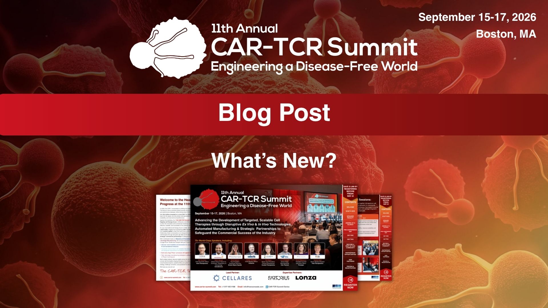 CAR-TCR Summit - What's New Blog post preview image