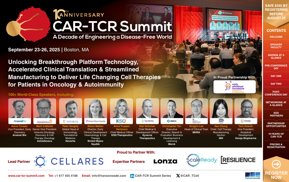 CAR-TCR - Most recent brochure cover